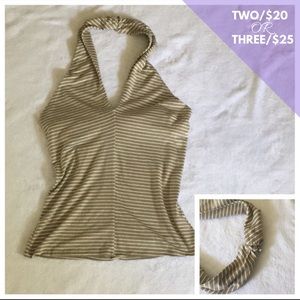 Cache Sparkle Stripe Halter Top